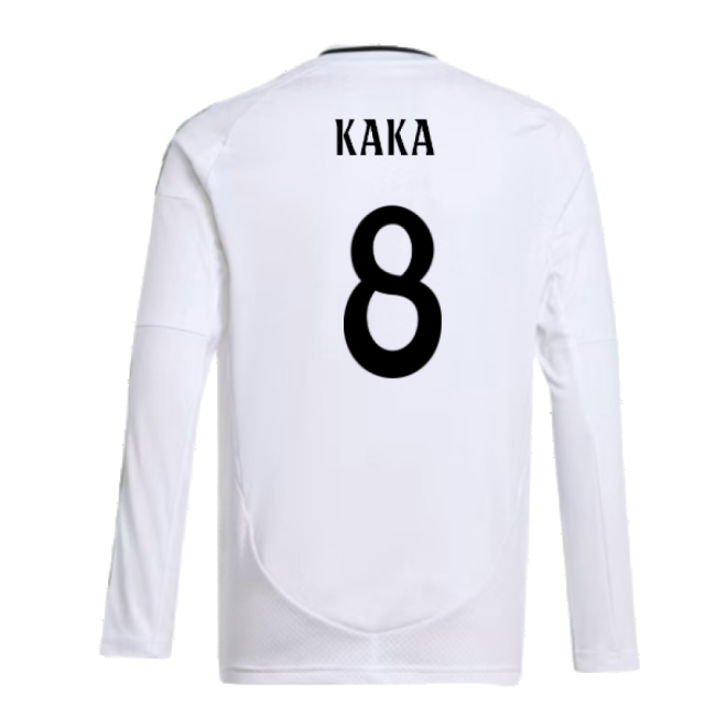 Trending 2024-2025 Real Madrid Long Sleeve Home Shirt (Kids) (Kaka 8)
