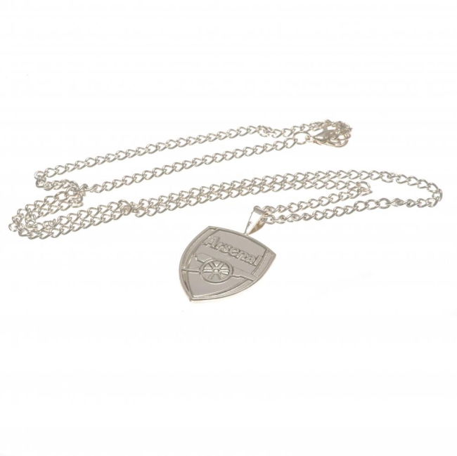 Arsenal FC Silver Plated Pendant & Chain XL (Match Day)