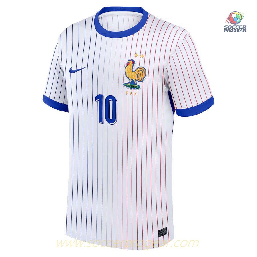 France Team Away Soccer Shirt 2024/25 Collection Mbappe