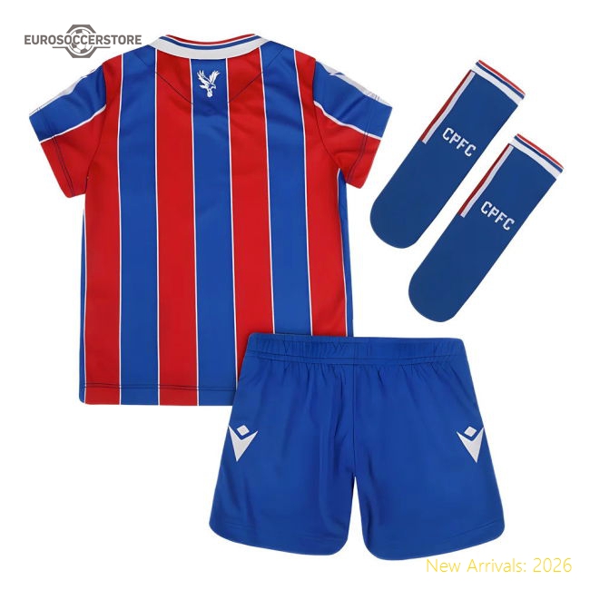 Crystal Palace Children 2025 Home Jersey Shirt Football Fan Game Day Apparel