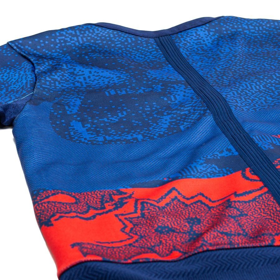 England Cardigan Shirt Dri Fit Player Blue Void/challenge Red