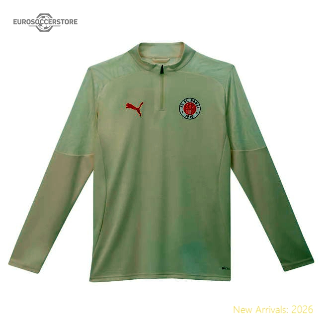 2024-2025 St Pauli Training 14 Zip Top (sugared Almond)