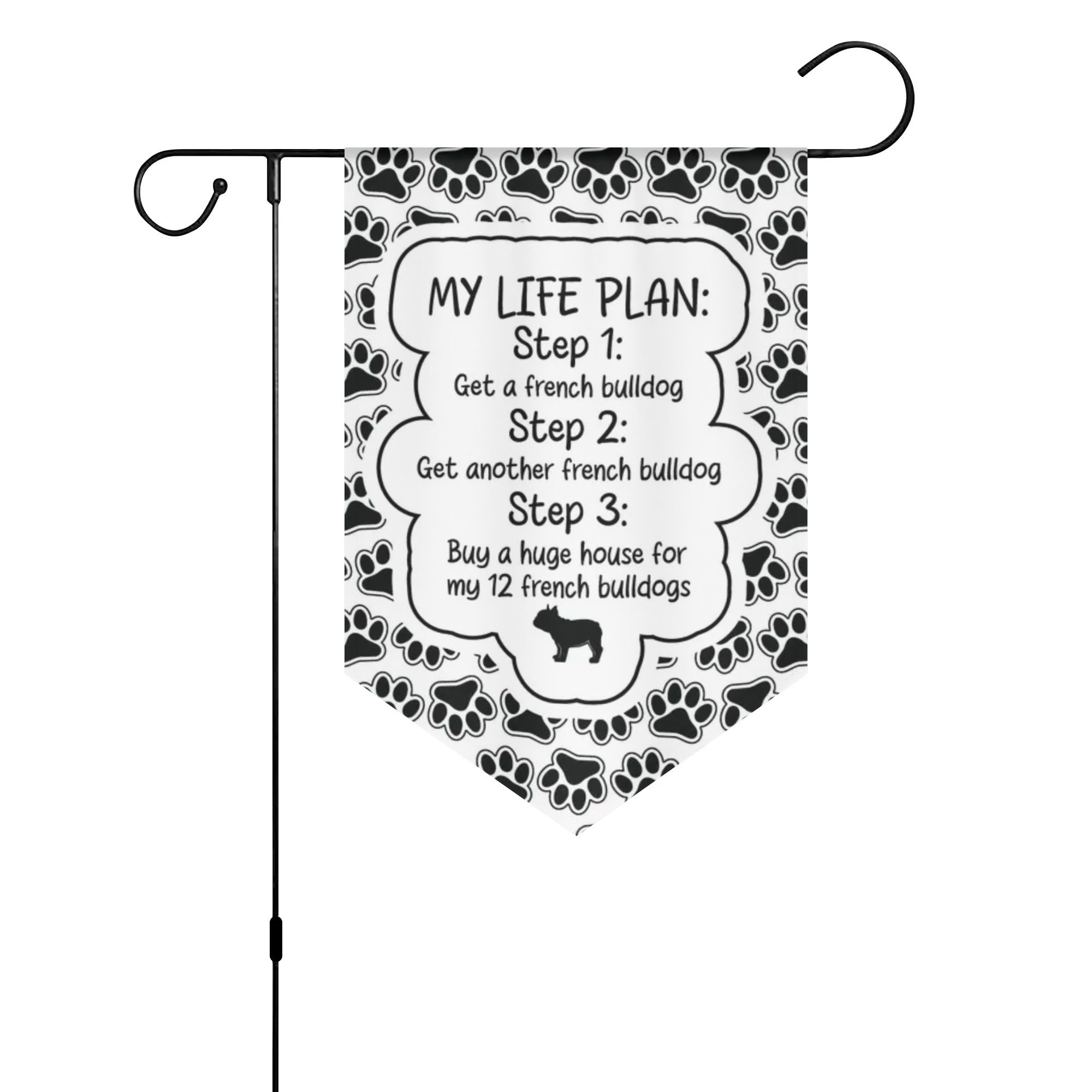 French Bulldog Benji Garden Flag Banner Durable Dog Item