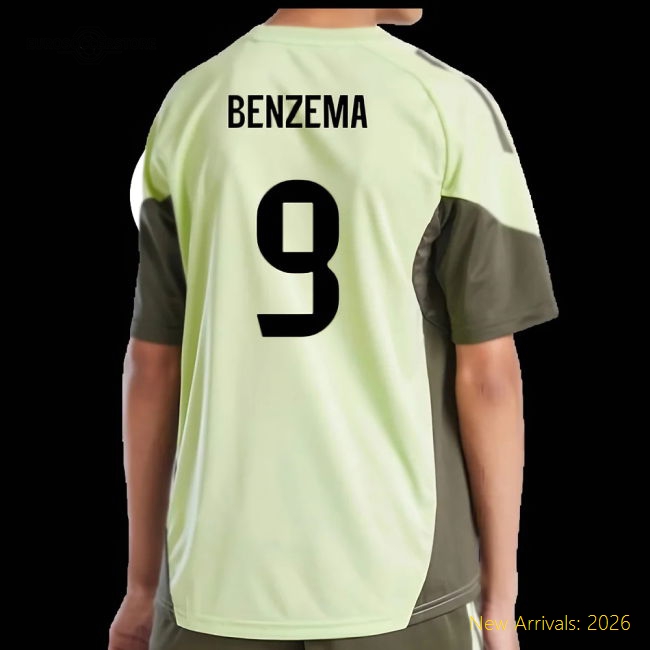 2025-2026 Football Team Kids High-quality Benzema Jersey Dri-fit