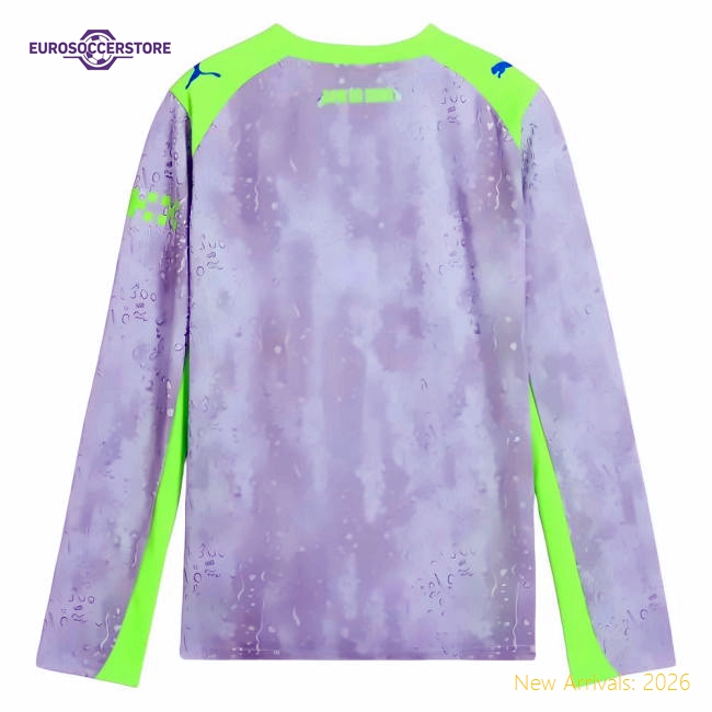 2025-2026 Man City Kids Kid-approved Jersey Aeroready Breathable