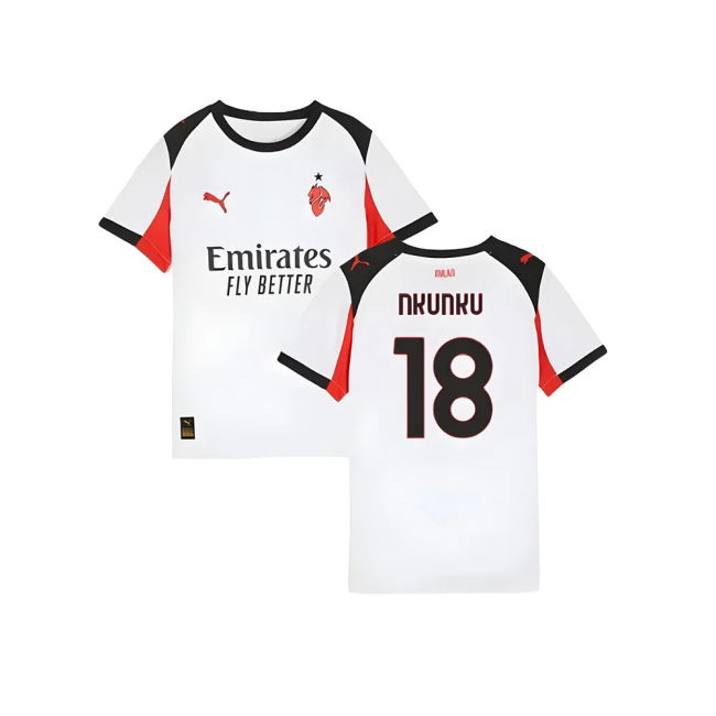High Performance Licensed Acm Ac Milan Away Shirt Kids Nkunku #18 ...