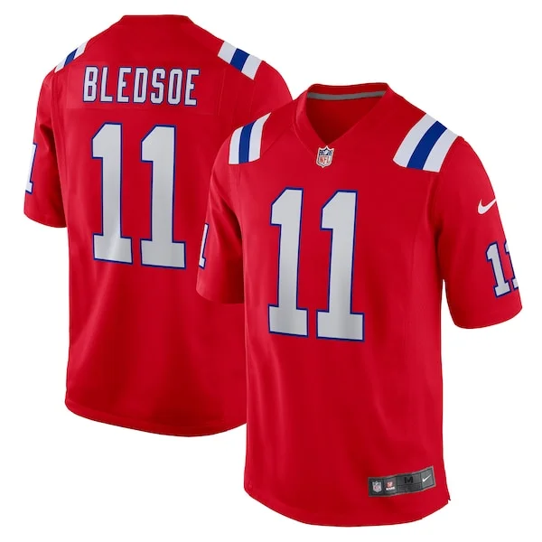 Top-Grade NE Patriots Game Jersey - Red | NFL Fan Apparel | NFL Footba