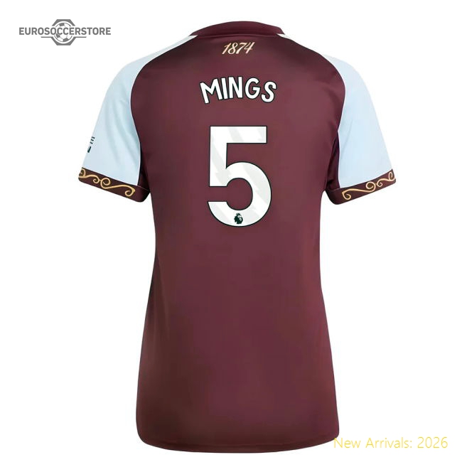 Performance Elite Shirt Womens Mings 5 2025-2026 Aston Villa Home