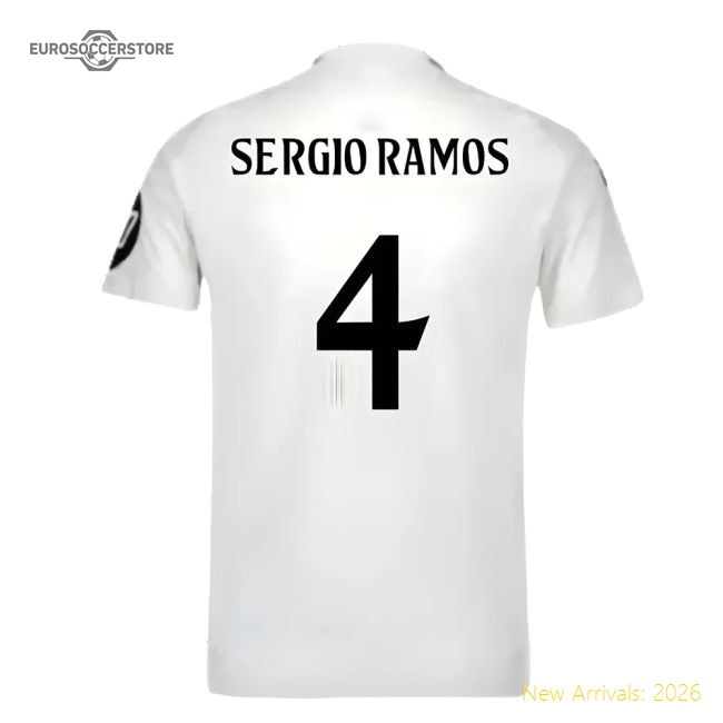 Top-Quality 2024-2025 Real Madrid Authentic Home Shirt (Sergio Ramos