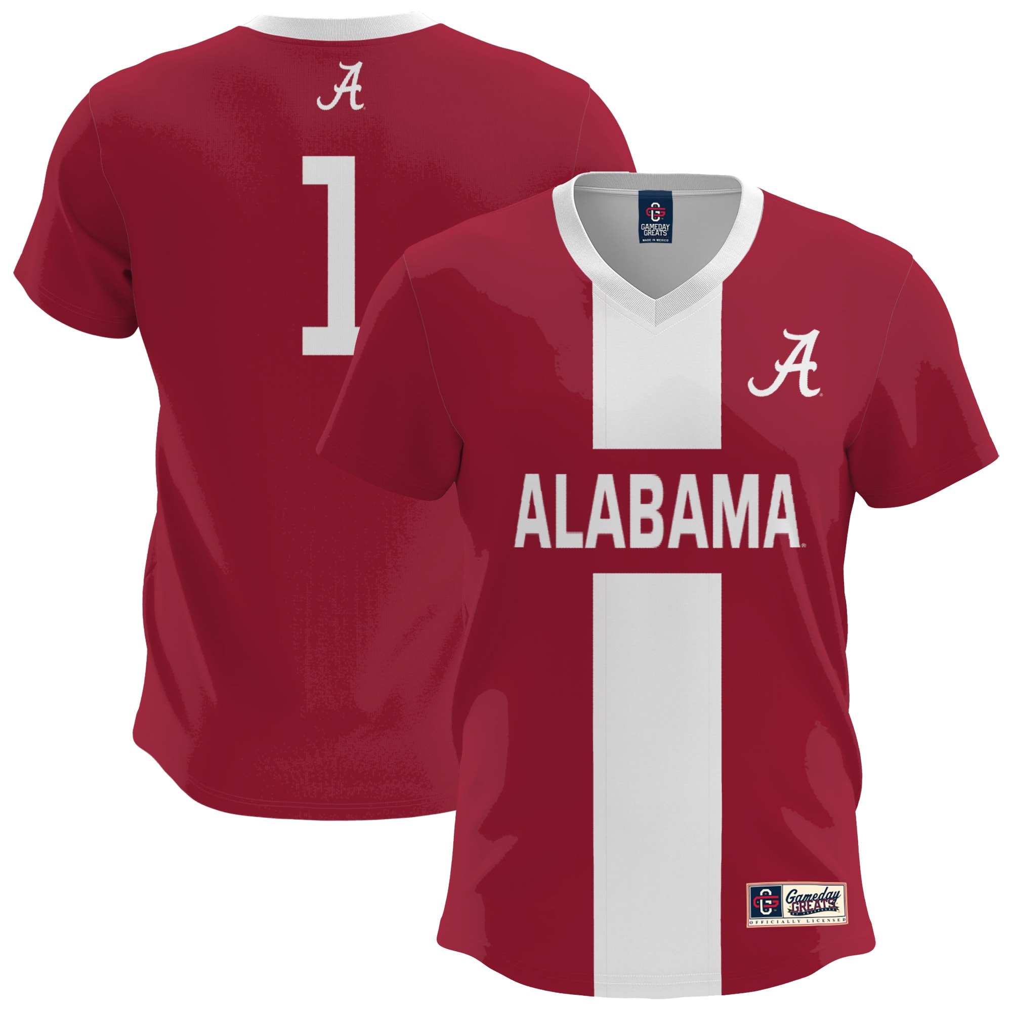 [NJP] Alabama Crimson Tide GameDay Greats Lightweight Soccer Fashion Jersey - Crimson