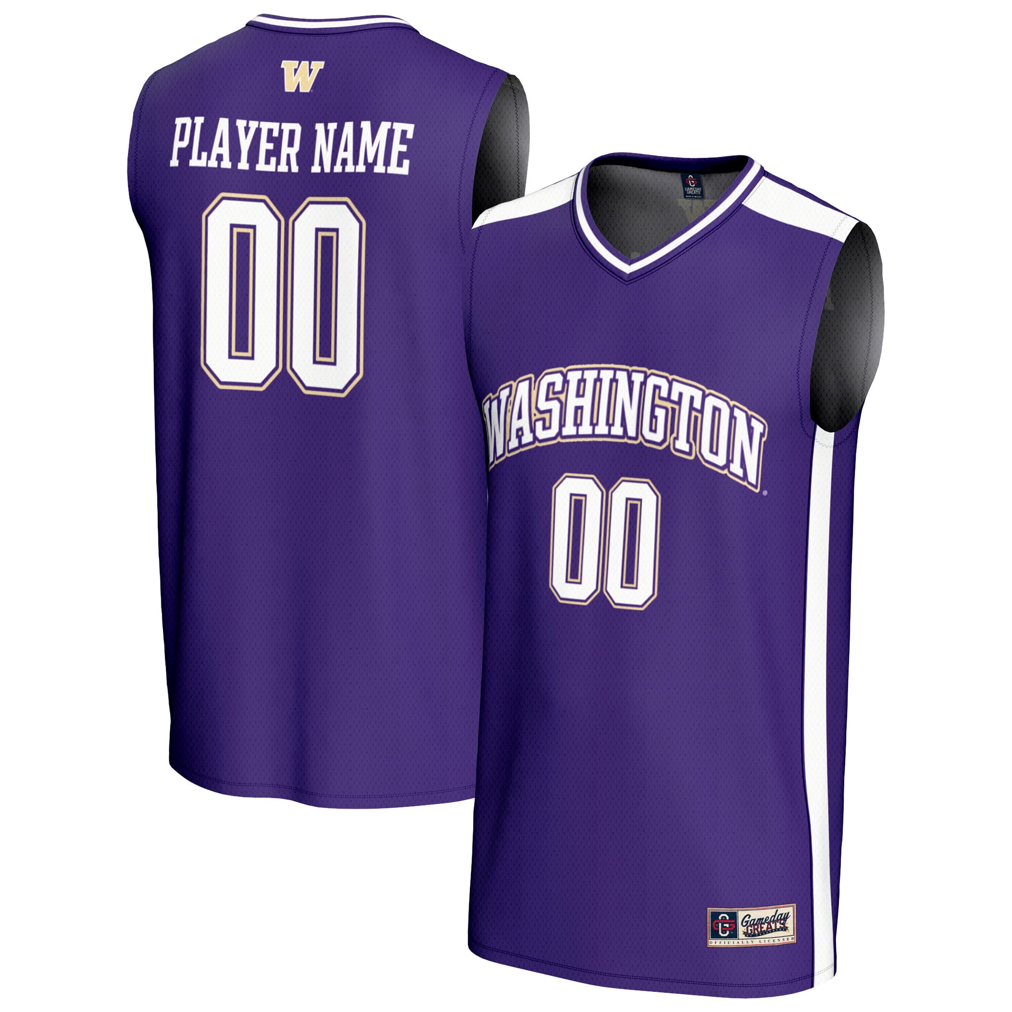 Washington Huskies GameDay Greats Youth NIL Pick-A-Player Lightweight Men's Basketball Fashion Jersey - Purple