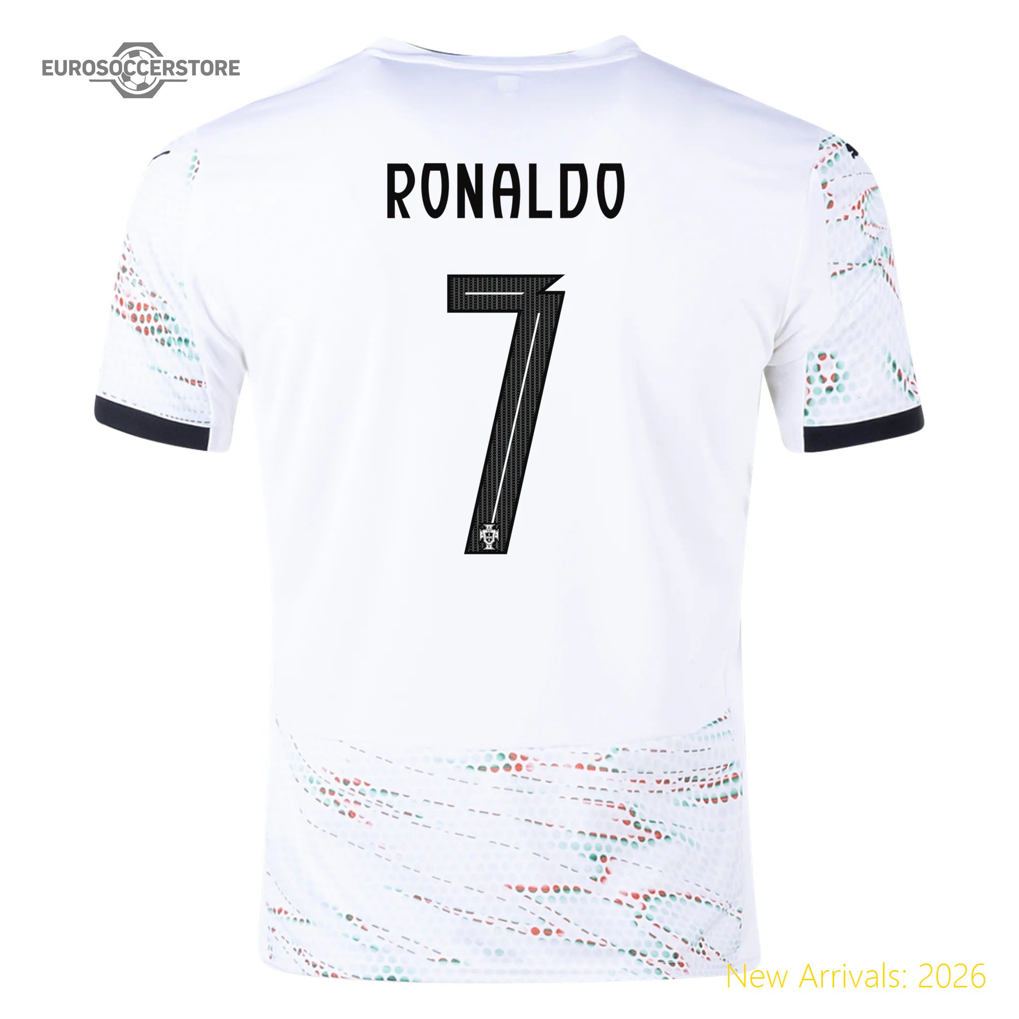 Official Team Merchandise Top-grade Men Por Soccer Star Away Jersey