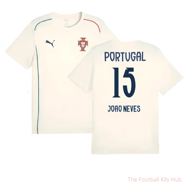 [EFS] 2025/26 Portugal Casuals Tee (Sugared Almond) (Joao Neves 15)
