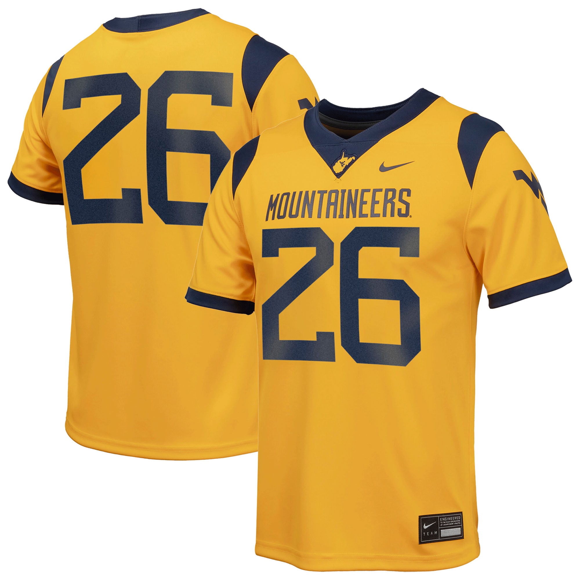 Youth Gold West Virginia Mountaineers Football Jersey