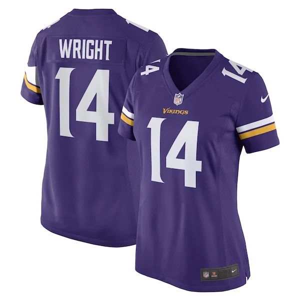 None Ryan Wright Game Jersey - Purple | NFL Player Jersey | NFL Footba