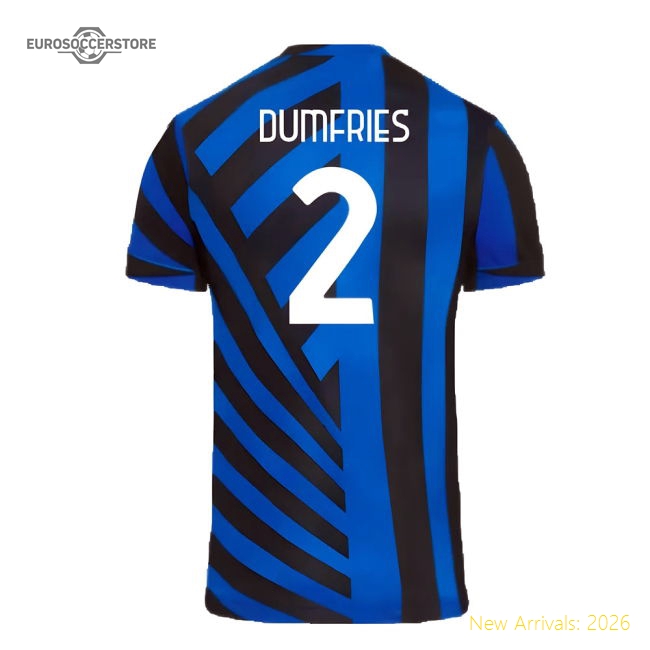 Fan-Favorite 2024-2025 Inter Milan Home Shirt (Dumfries 2)