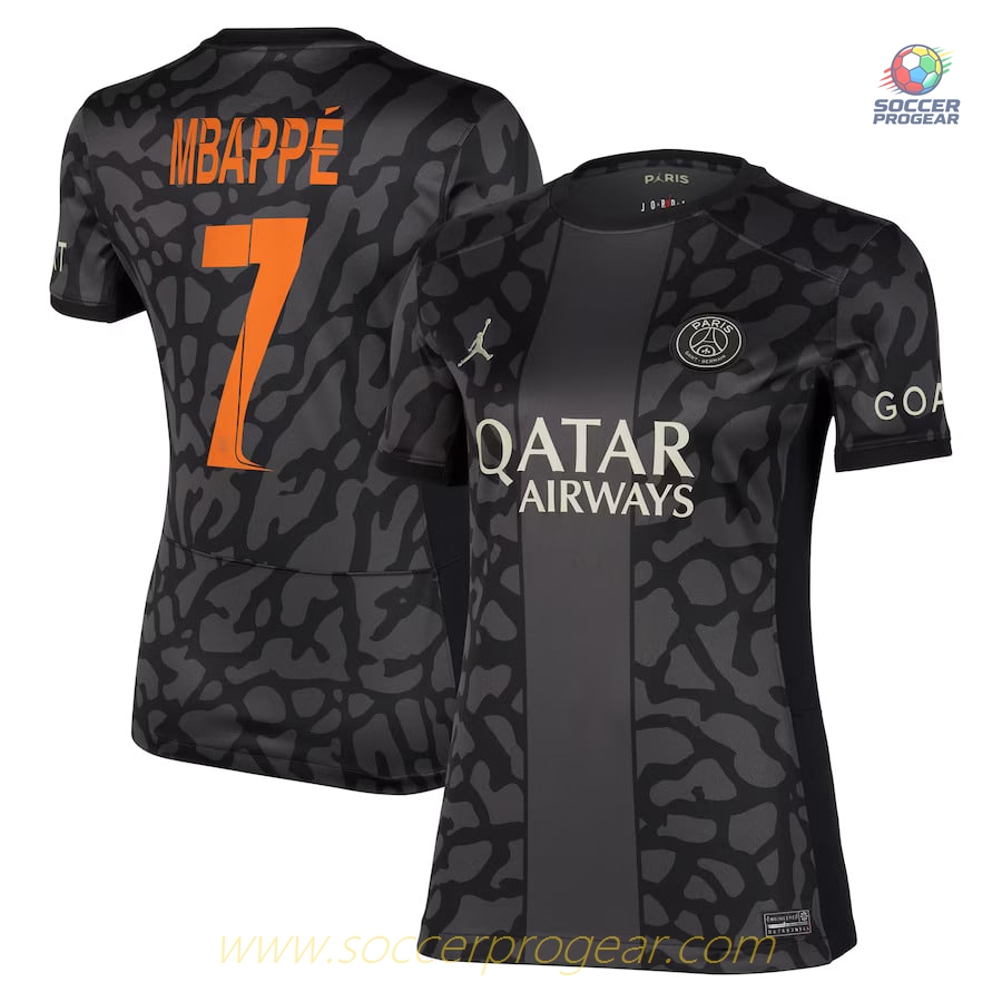 PSG Third Football Jersey 2023 2024 Women's Edition Mbappe