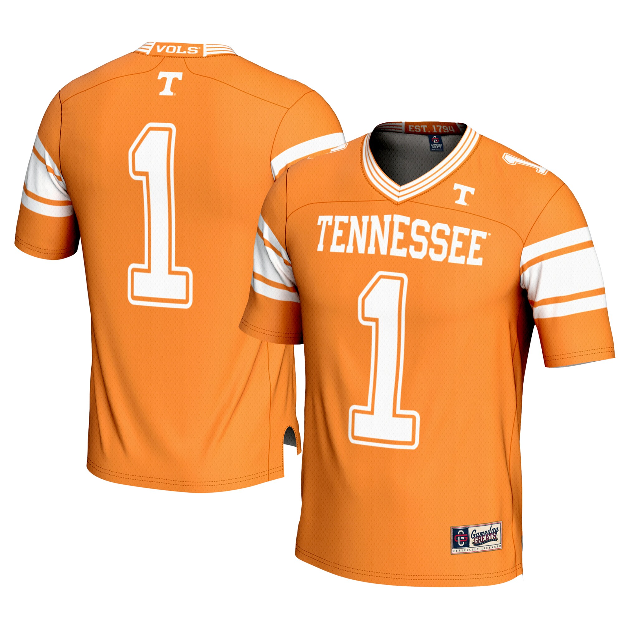 [DDG] Tennessee Volunteers GameDay Greats Youth Football Jersey - Tennessee Orange