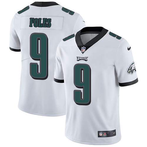 Authentic NFL Philadelphia Eagles #9 Nick Foles White Limited Jersey