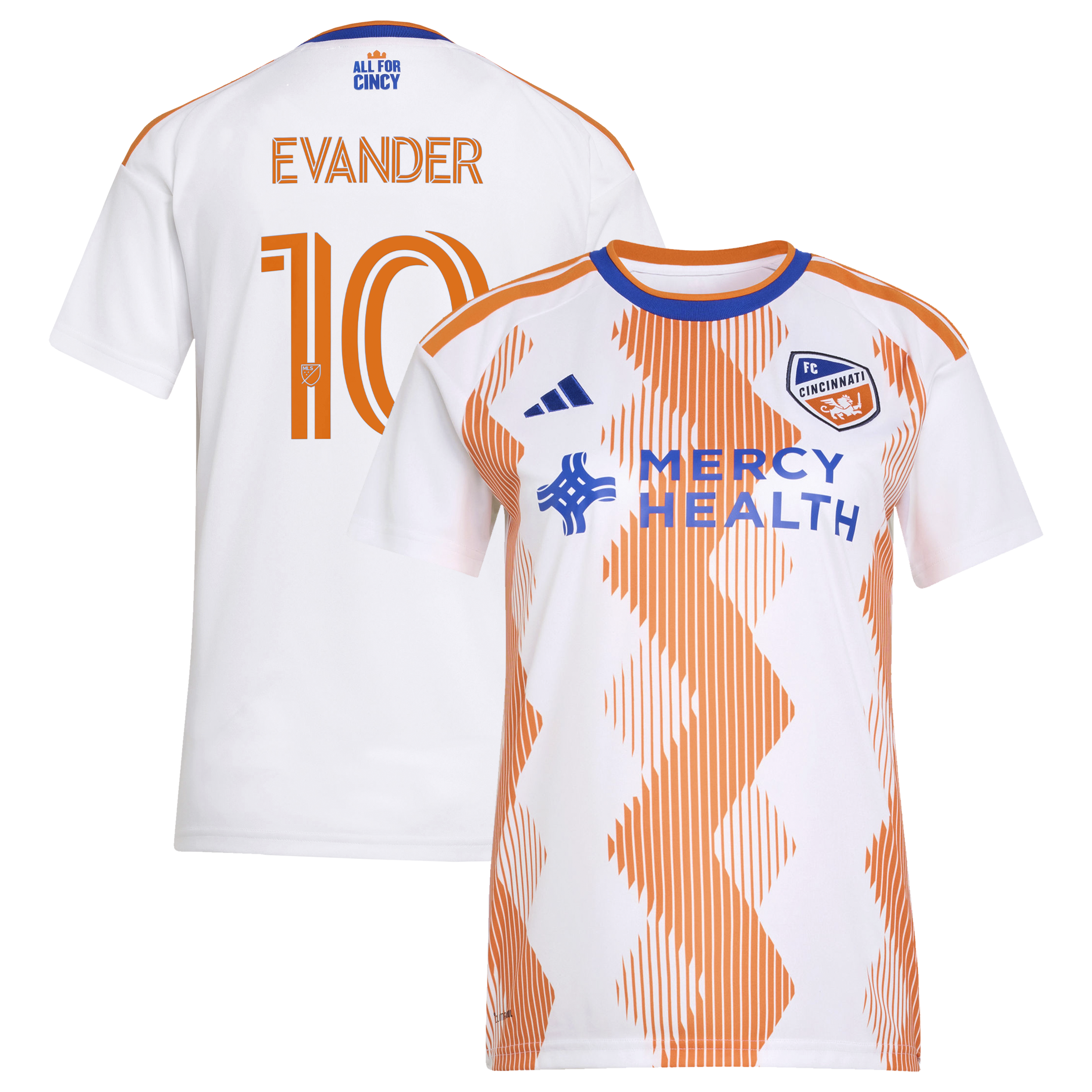 [JED] Youth Evander da Silva Ferreira FC Cincinnati Women's 2026 The Seven Hills Kit Replica Jersey - White