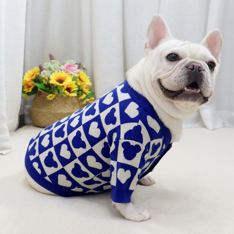 Pet-Lover Bullybutton French Bulldog Cardigan With Button Closure for...