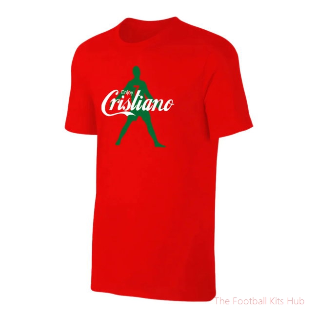Men Ronaldo Cola T-Shirt - Red