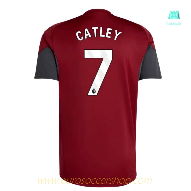 2025-2026 Arsenal EU Training Jersey (Burgundy) (Catley 7)