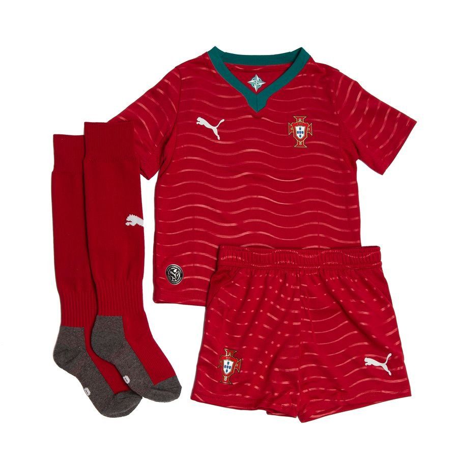 Portugal Home Shirt World Cup 2026 Mini Kit Kids
