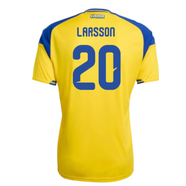 Premium Authentic Sweden 2026-2027 Sweden Home Shirt (Larsson 20)
