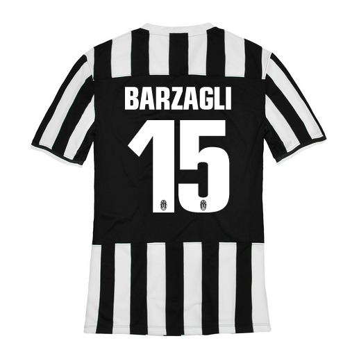 1314 Juventus 15 Barzagli Home Shirt - Official Replica 3191