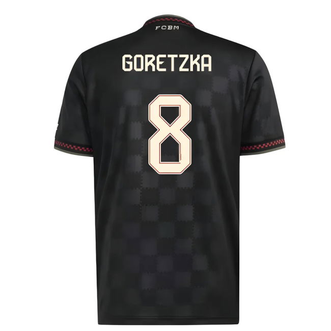 2025-2026 Bayern Munich Third Shirt (Goretzka 8) Stretch Fabric
