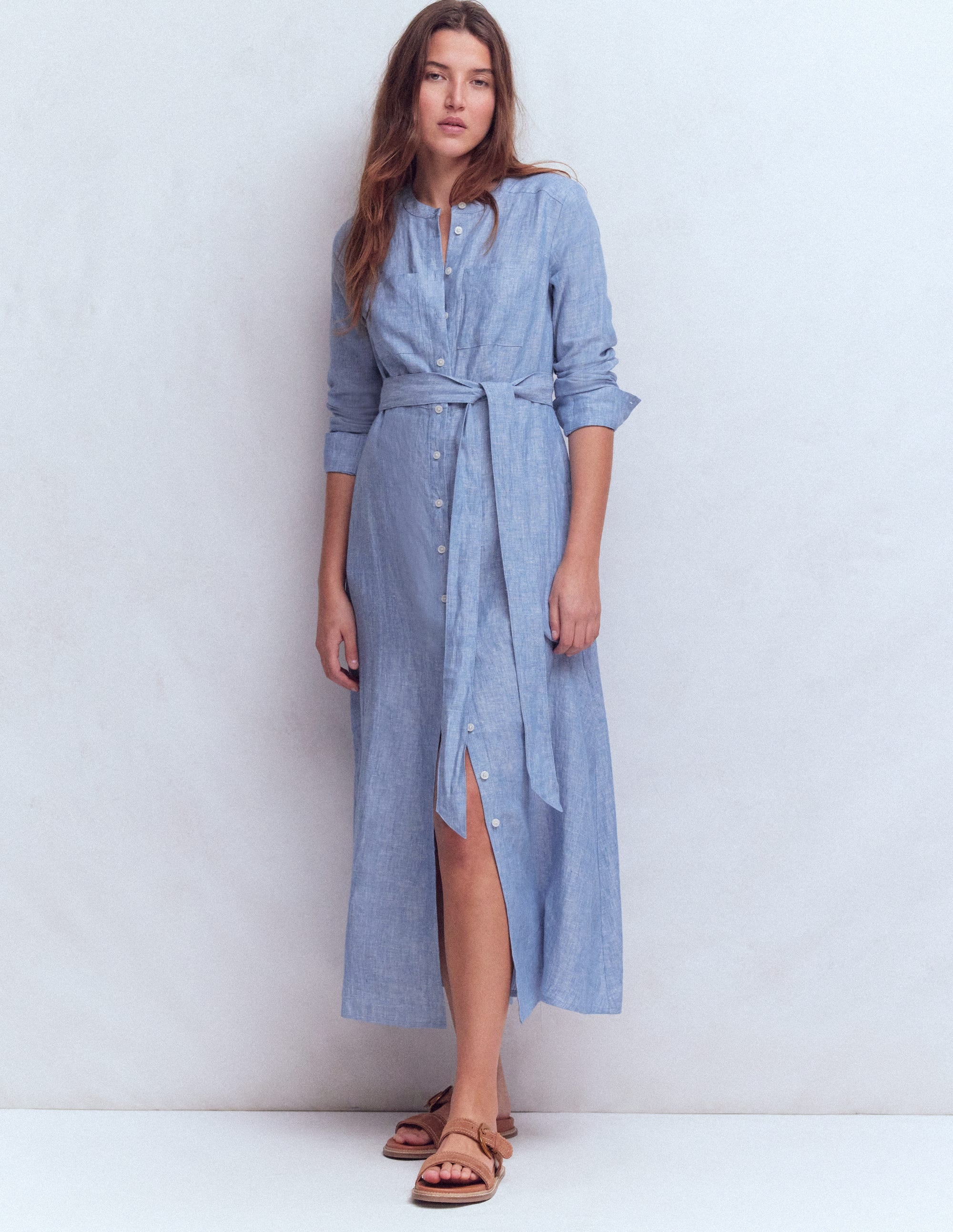 Mollie Linen Midi Dress