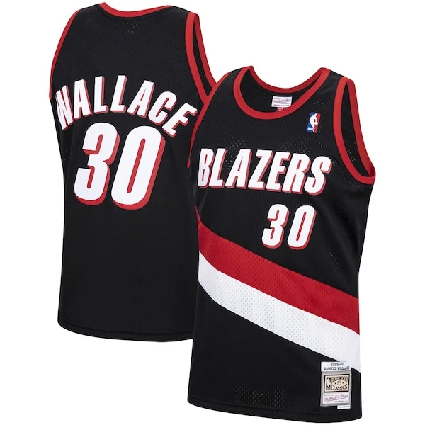 Top-Grade Rasheed Wallace POR NBA Jersey - Black - Best Value