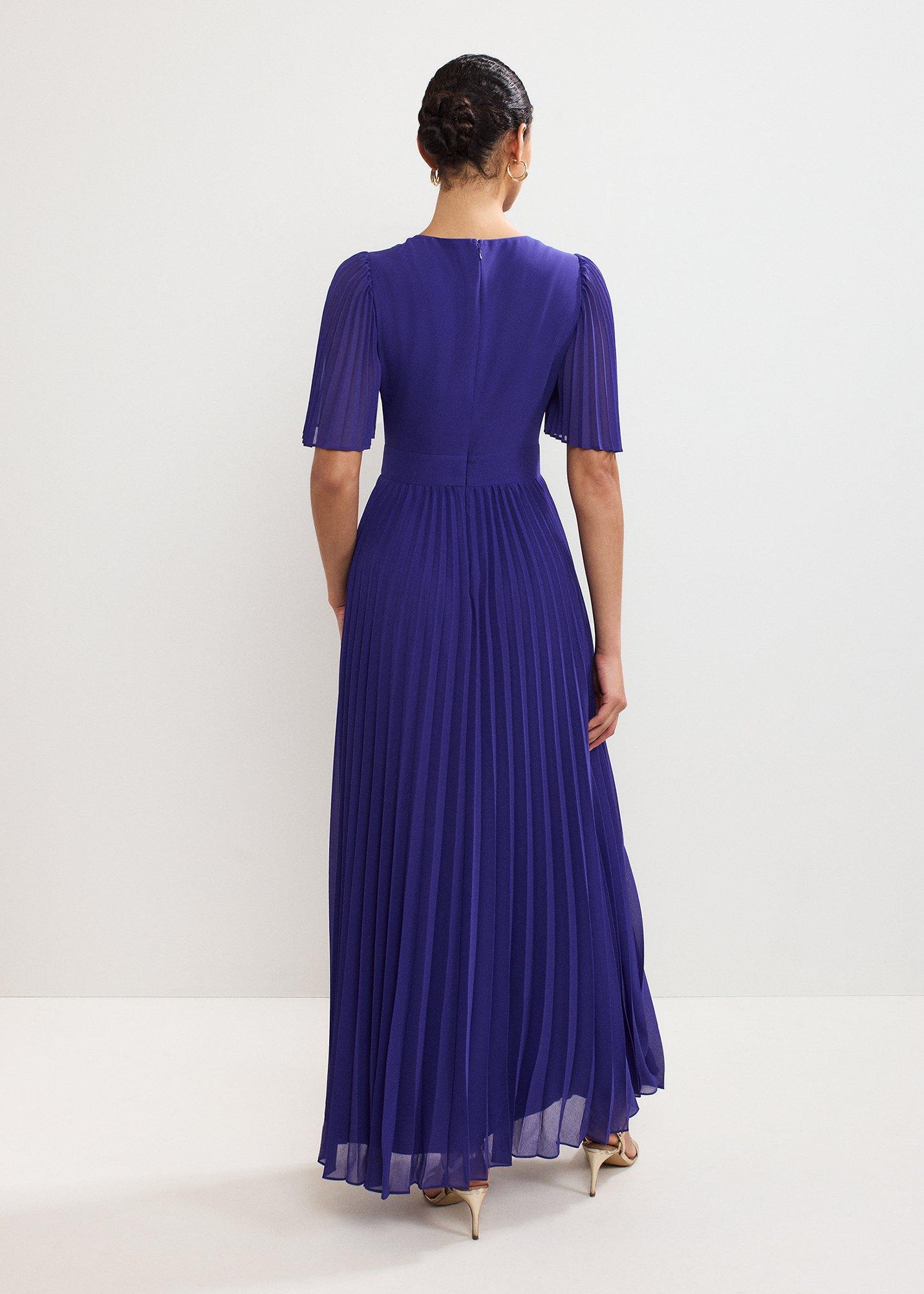 Yasmina Pleated Maxi Dress