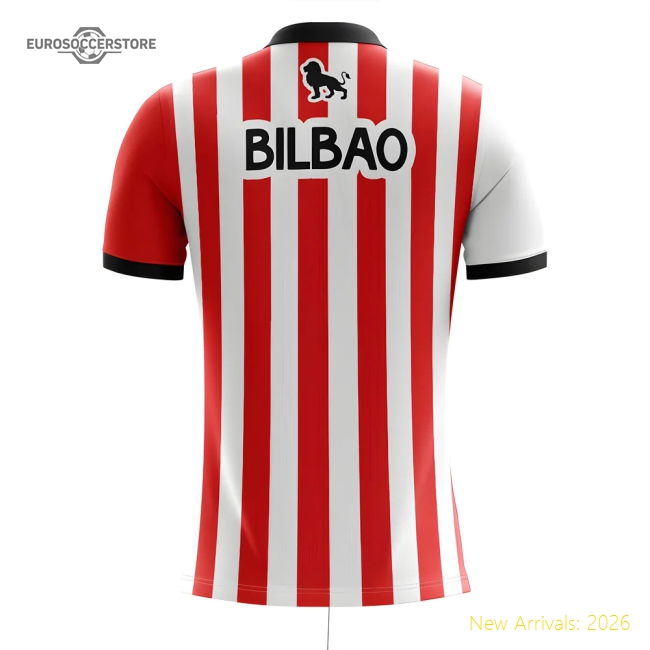Top-Quality 2025-2026 Athletic Bilbao Home Concept Football Shirt -