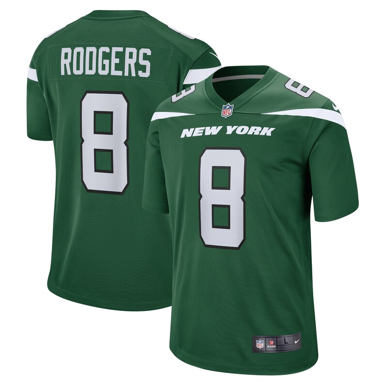 None Aaron Rodgers NY Jets Timeless Officially Licensed Jersey