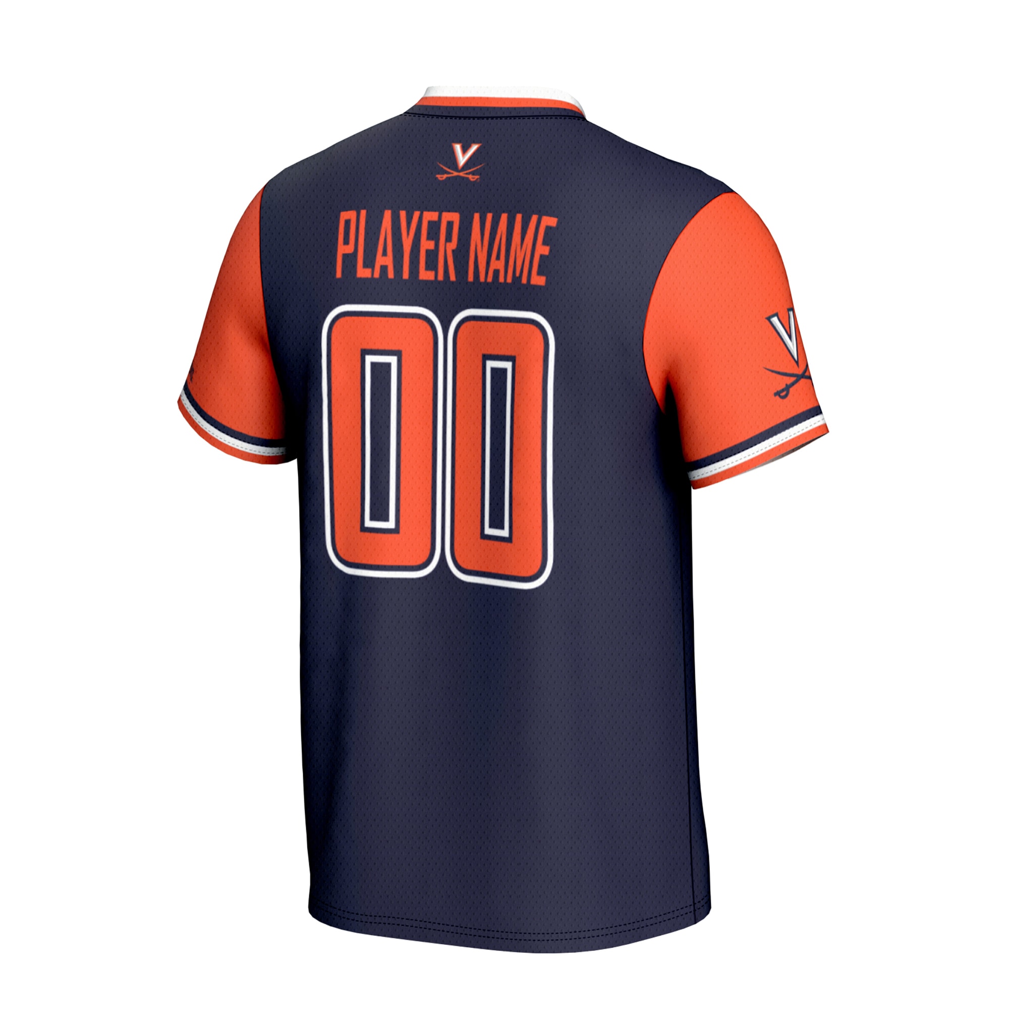 [NJP] Virginia Cavaliers GameDay Greats Youth NIL Pick-A-Player Lightweight Collegiate Softball Fashion Jersey - Navy