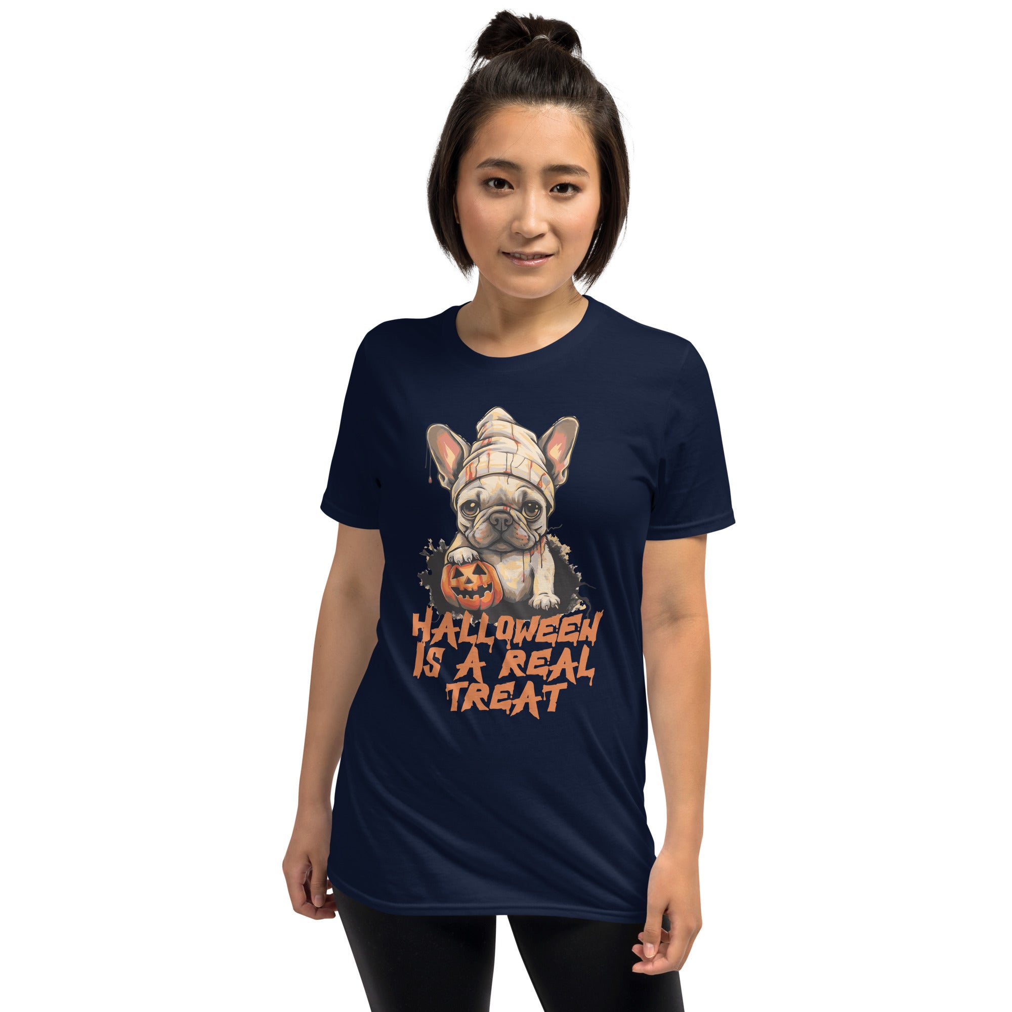 French Bulldog Chic Frenchie Halloween Unisex T Shirt Durable Dog Item