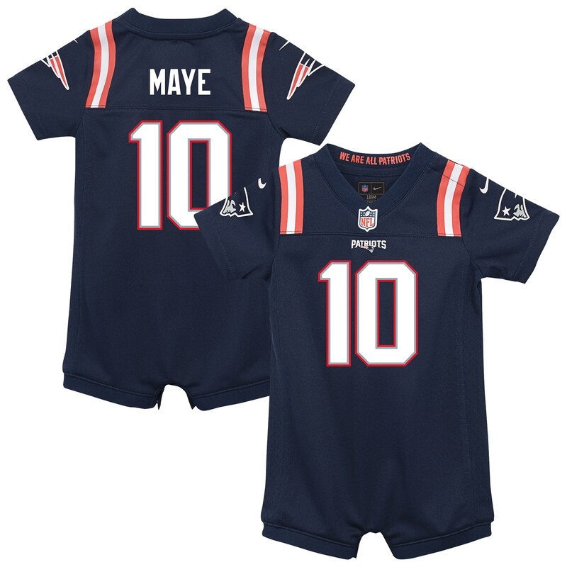 None Drake Maye NE Patriots Retro Officially Licensed Jersey