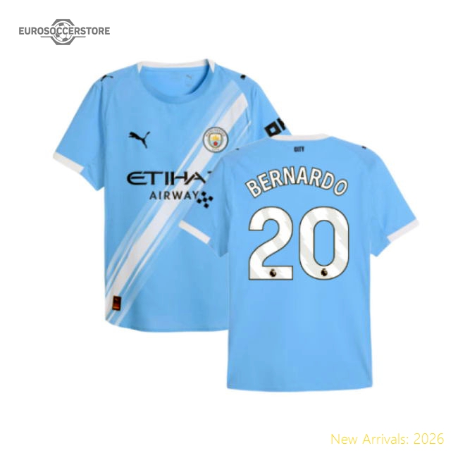 Premium 2025-2026 Man City Authentic Home Shirt (bernardo 20)