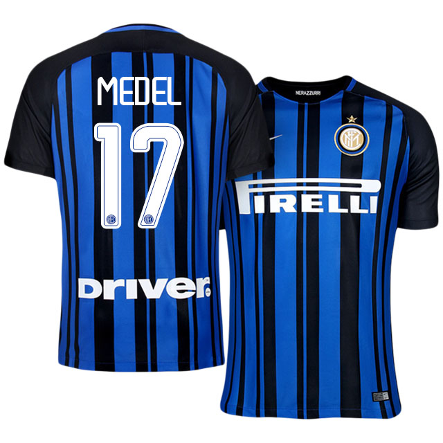 Inter Milan Home 201718 17 Gary Medel Soccer Jersey Shirt - Official