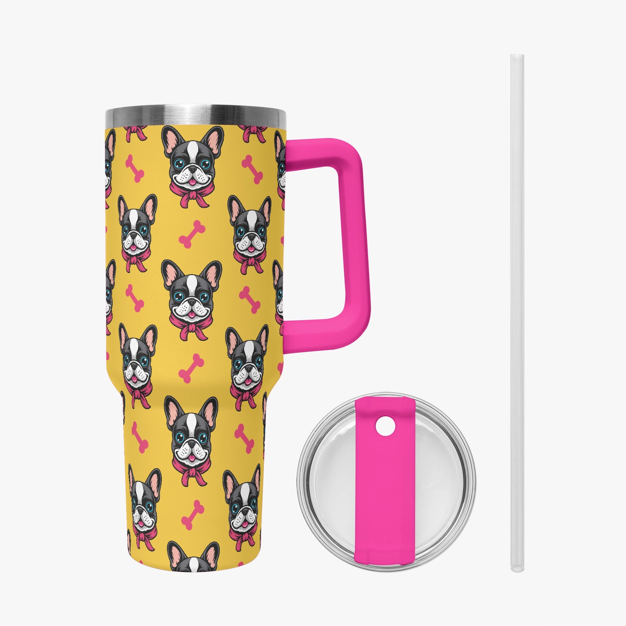 French Bulldog Argos Car Tumbler Cup Useful Frenchie Gear