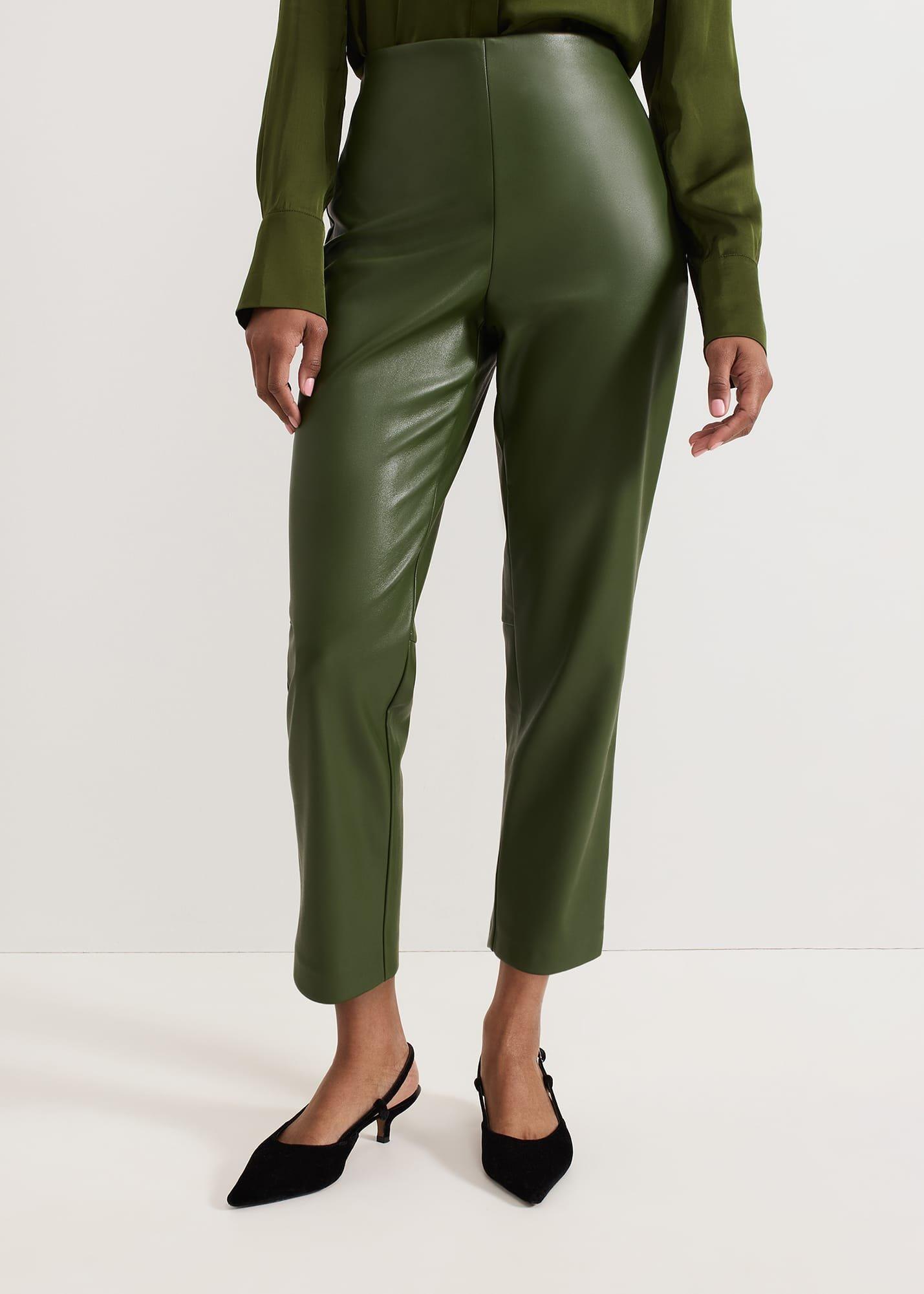 Mya PU Crop Trouser