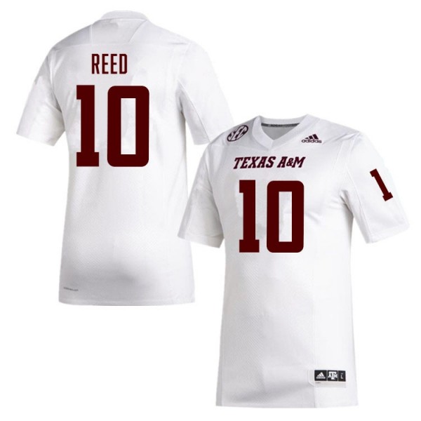 Men Texas A&M Aggies #10 Marcel Reed White Stitch Jerseys