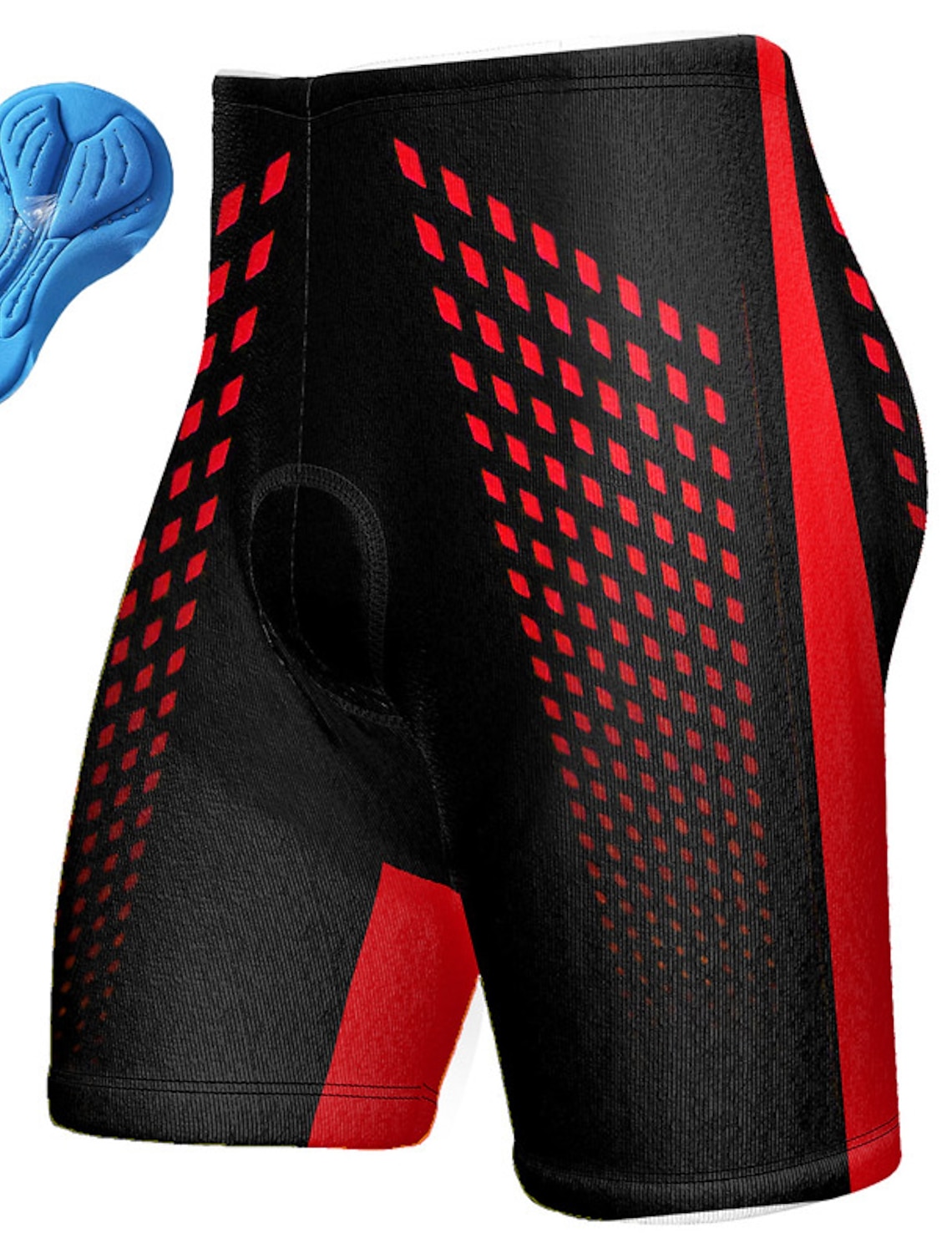 Men's Graphic Geometic Cycling Shorts Bike Padded Shorts / Chamois Bottoms Mountain Bike MTB Road Bike Cycling Sports 3D Pad Cycling Quick Dry Moisture Wicking Yellow Red Spandex Clothing Apparel