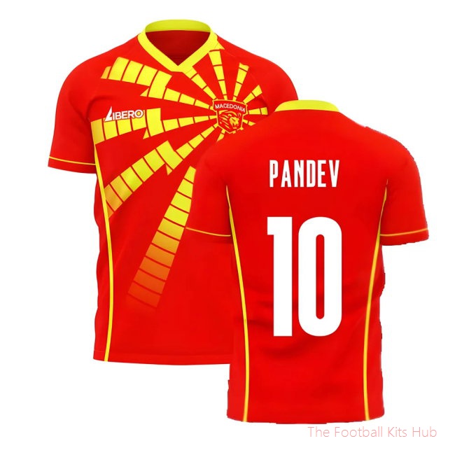 [EFS] North Macedonia 2025/26 Home Shirt (Libero) (Pandev 10)