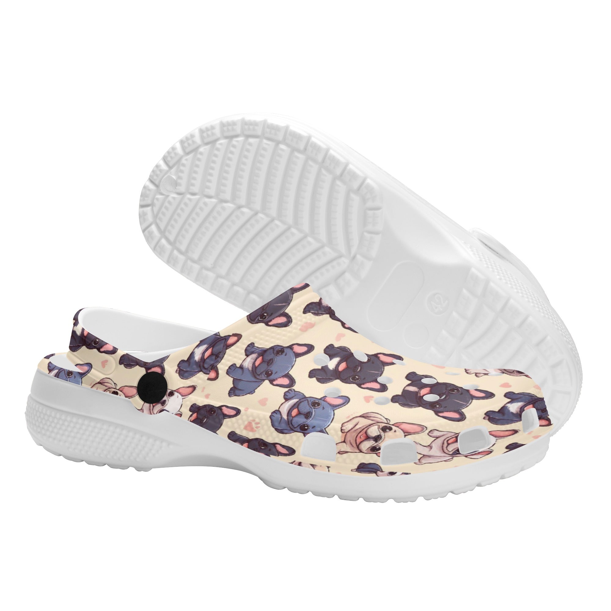 Frenchie Safe Paisley - Comfortable Unisex Clogs Pet Gear