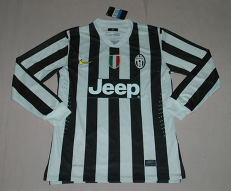 13-14 Juventus Home Long Sleeve Jersey Shirt - Official Replica 1663