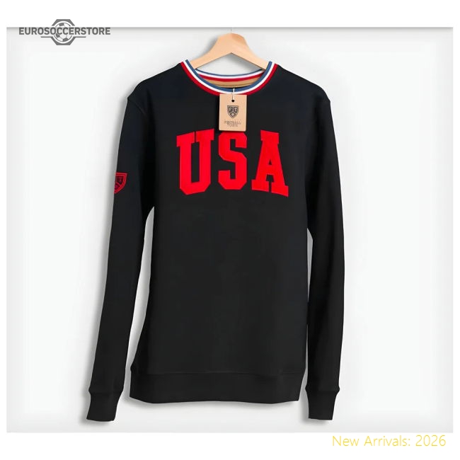 Usmnt Retro Football Sweatshirt (black) - Excellent Value
