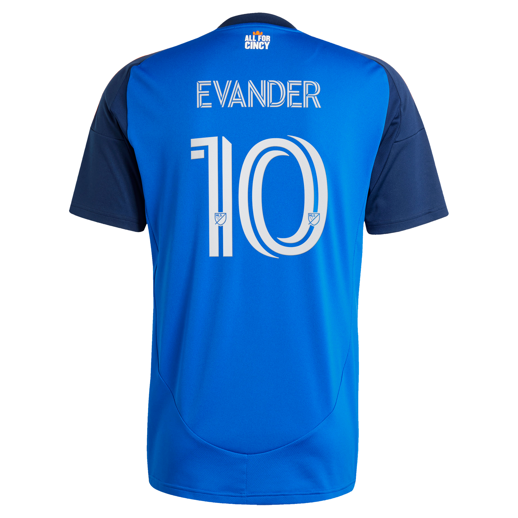 [SJH] Evander da Silva Ferreira FC Cincinnati 2025 Orange and Blue Legacy Kit Replica Jersey - Blue